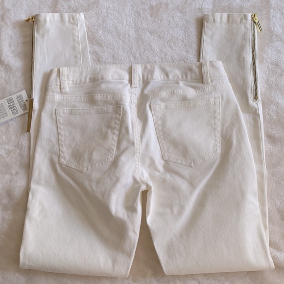 NWT Michael Kors Skinny Ankle Zip Jeans Size 0 - Picture 5 of 6